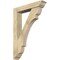 Ekena Millwork Olympic Traditional Rough Sawn Bracket w/ Offset Brace, Douglas Fir, 6"W x 30"D x 42"H BKT0604X30X42OLY01RDF - alternate 1